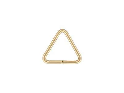 Enganchesanillas De Engarce Triangulares De Oro Laminado, 7,5 Mm, Paquete De 5