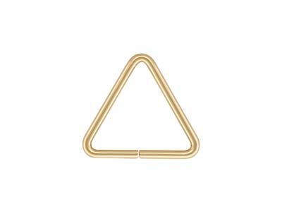 Enganchesanillas De Engarce Triangulares De Oro Laminado, 10 Mm, Paquete De 5