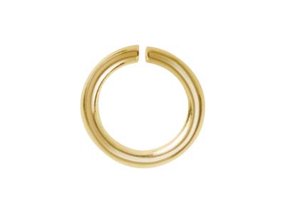 Anilla De Engarce Abierta Chapada En Oro, 10 Mm, Paquete De 10