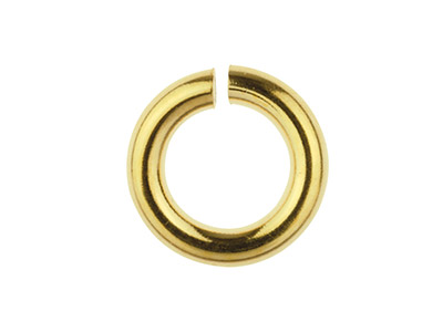 Anillo De Extremo De 5mm, Relleno De Oro, Bolsa De 10