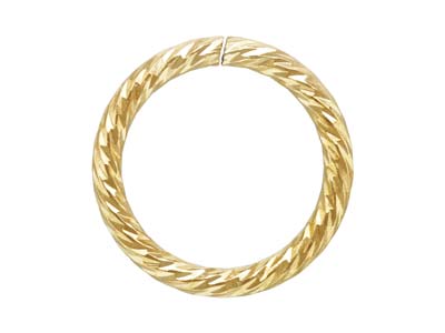 Anillo De Extremo Brillante De 8mm, Relleno De Oro Por  Peso