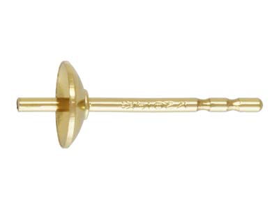 Poste De Pinza De Copa De Oro Laminado, 4 Mm, Paquete De 6