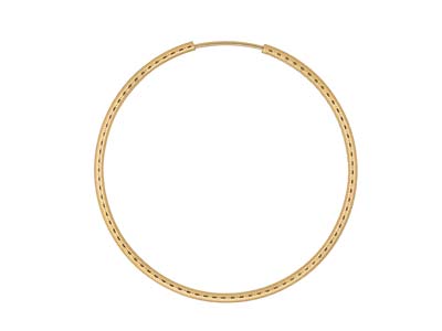 Pendiente De Aro De 40 MM De Oro Laminado - Imagen Estandar - 1