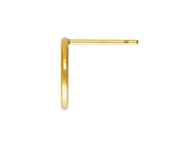 Pendiente De Círculo De La Vida De Oro Laminado, 10 MM - Imagen Estandar - 2