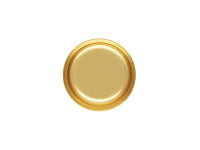 Corchete Redondo De Oro Laminado, 4 Mm, Engaste En Bisel - Imagen Estandar - 1
