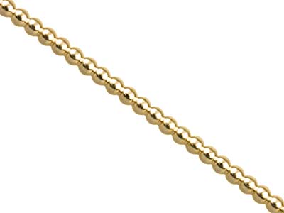 Alambre Con Abalorios Oro Laminado De 2mm