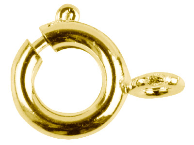 Reasas De 6 MM Chapadas En Oro, Paquete De 10