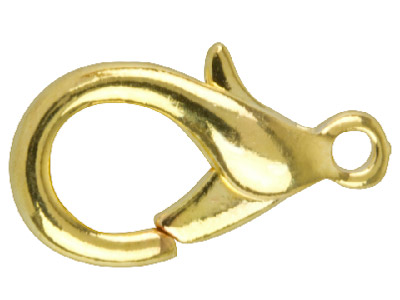 Mosquetones De 19 MM Chapados En Oro, Paquete De 10