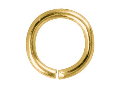 Anillas De Engarce Redondas Chapadas En Oro De 8,8 Mm, Paquete De 100. - Imagen Estandar - 2