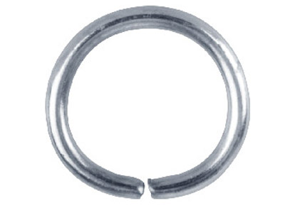 Anillas De Engarce Redondas Chapadas En Plata De 12,5 Mm, Paquete De 100.
