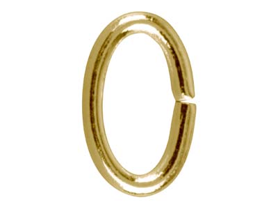 Anillas De Engarce Ovaladas Chapadas En Oro De 9,4 Mm, Paquete De 100. - Imagen Estandar - 2