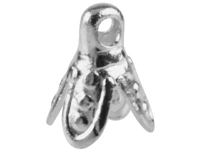 Topes En Forma De Campanillo De 5 X6 MM Chapados En Plata, Paquete De 10