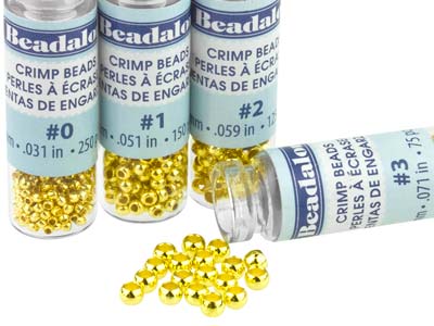 Chafas Variadas De Metal Base Chapadas En Oro Beadalon Tamaño 0-3