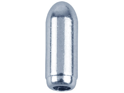 Protectores De Alfileres Lisos Chapados En Plata, Paquete De 10