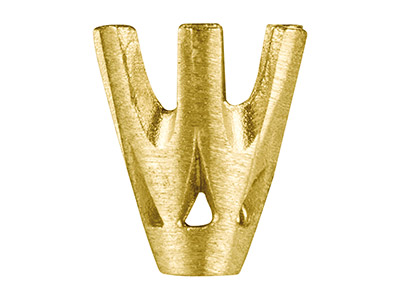 Engaste De 6 Puntas Para Piedra Redonda De 4 mm, Oro Amarillo De 9 K - Imagen Estandar - 2