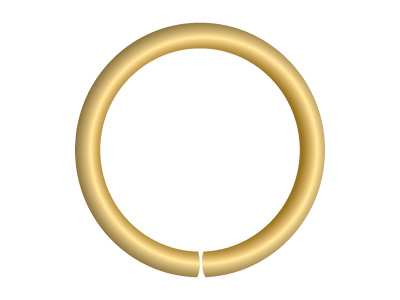 Aro De Extremo Pesado Abierto De 4 mm, Oro Amarillo De 9 K - Imagen Estandar - 2