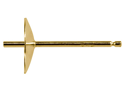 Palillo, Clavija Y Casquilla De 4 MM De Oro Amarillo De 9 Ct Con Referencia 301 - Imagen Estandar - 2