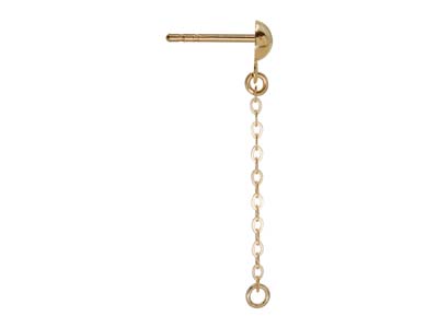 Pendientes Colgantes De Oro Amarillo De 9 Quilates, 28 Mm, Paquete De 2 - Imagen Estandar - 2