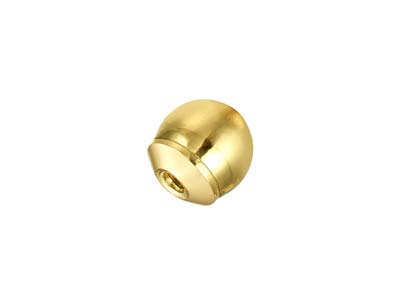 Cierre De Pendiente De Bola Roscada De 4 Mm, Oro Amarillo De 9 Quilates - Imagen Estandar - 3