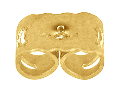 Cierres De Mariposa Grandes De Oro Amarillo De 9 Ct, As, Paquete De 2, 100% Oro Reciclado - Imagen Estandar - 1