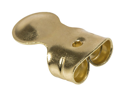 Cierre Mariposa Con Soporte Extra De Oro 9ct, La Pareja - Imagen Estandar - 2