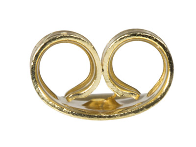 Cierre Mariposa Con Soporte Extra De Oro 9ct, La Pareja - Imagen Estandar - 5