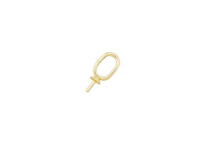 Copa Colgante De Oro Amarillo De 9 Quilates De 2 MM Con Anillo Oval - Imagen Estandar - 1