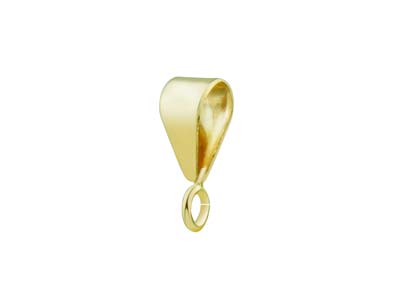 Enganche De Oro Amarillo De 9 Quilates Con Anillo Abierto Fijo