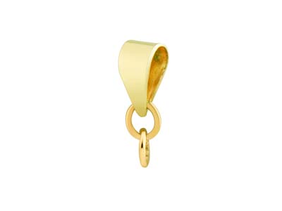 Enganche De Colgante De Oro Amarillo De 9 Quilates Con 2 Anillos Cerrados - Imagen Estandar - 1