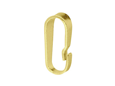 Enganche De Colgante Con Cierre A Presión De Oro 9ct 7mm - Imagen Estandar - 3