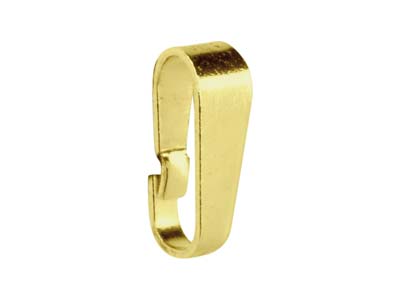 Enganche De Colgante De Encaje A Presin De Oro Amarillo De 9 Quilates, 8 MM