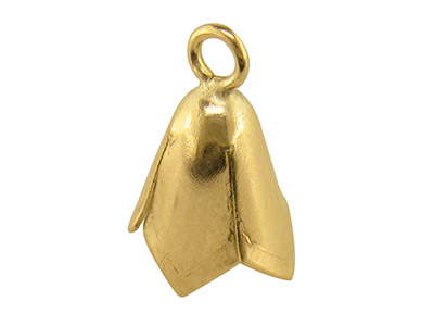 Campanillo Festoneado De Oro Amarillo De 9 Ct Pequeño, 100 Oro Reciclado