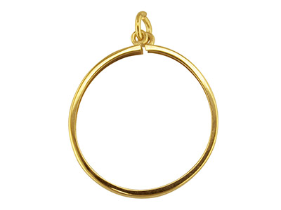 Colgante Con Portamonedas Soberano De 12, Oro Amarillo De 9 K