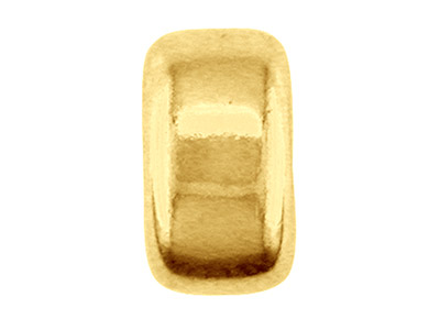 Abalorio Intercalario Plano Ligero 2 Agujeros 5 Mm, Oro Amarillo De 9 K - Imagen Estandar - 2