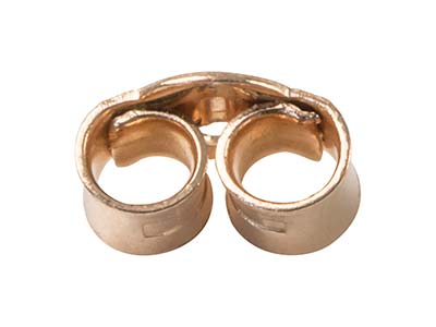 Cierres De Mariposa De Oro Rojo 9ct, 109, Ligeros, Paquete De 6, 100% Oro Reciclado - Imagen Estandar - 4