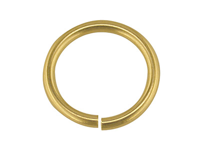 Anillo Pesado Con Extremo Abierto De 3mm, Oro Amarillo De 18 K
