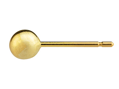 Eje Esfrico De 4mm Con Anilla, Oro Amarillo De 18k. Ref. 07451-4, Cada Uno