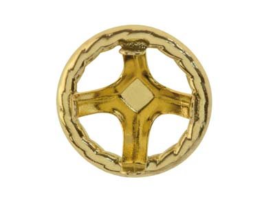 Pendiente Listo Para Engastar Con 4puntas, Para Piedra De 6 mm, Oro A Marillo De 18k, Por Pieza - Imagen Estandar - 3
