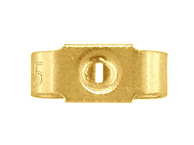 Mariposa 6,30 X 3,20 mm, Oro Amarillo De 18 K, Cada Una - Imagen Estandar - 3