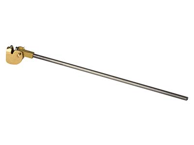 Sistema De Broche De Tallo Simple Con Resorte, Oro Amarillo De 18k. Ref. 07205 - Imagen Estandar - 3