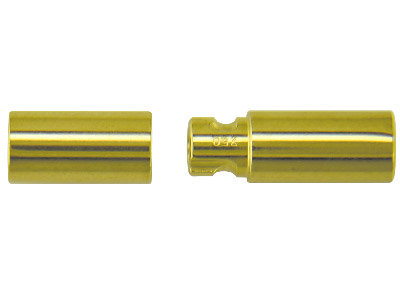 Cierre De Bayoneta Diámetro Interno4 mm, Oro Amarillo De 18k. Ref. 17 162 - Imagen Estandar - 2