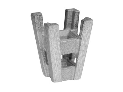 Bisel De 4 Puntas Para Piedra Cuadrada De 0,15 Ct 3,05 mm ,  Oro Blanco De 18 K Pd 13. Ref. 2060 V, Cl5 - Imagen Estandar - 1