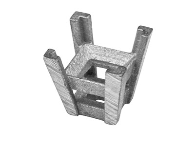 Engaste De 4 Puntas Para Piedra Cuadrada De 0,25 Ct 3,47 mm ,  Oro Gris De 18k Pd 13. Ref. 2060 V, Cl5 - Imagen Estandar - 2