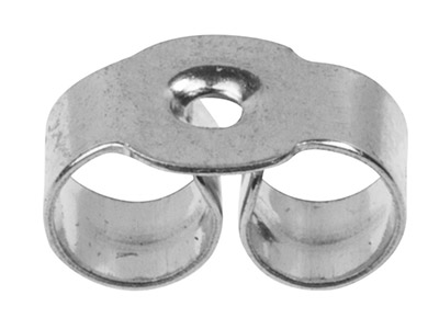 Cierres De Mariposa De Oro Blanco De 18 Ct 112, 100% Oro Reciclado - Imagen Estandar - 1