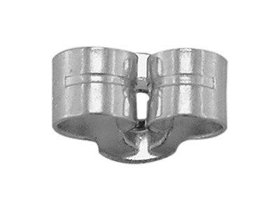 Cierres De Mariposa De Oro Blanco De 18 Ct 112, 100% Oro Reciclado - Imagen Estandar - 2