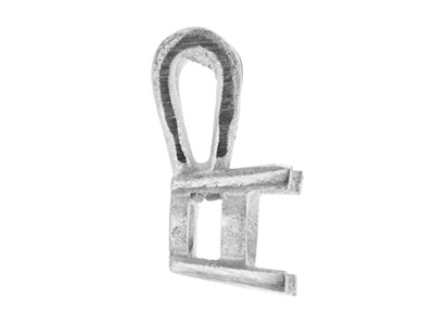 Engaste De 4 Puntas Para Piedra Redonda De 5 mm, Oro Gris De 18k Pd 13. Ref. 02085 - Imagen Estandar - 3