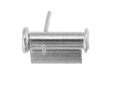 Sistema De Broche Gancho Bomba 6 mm, Oro Blanco 18 Pd 12,5. Referencia. 07215-1 - Imagen Estandar - 2