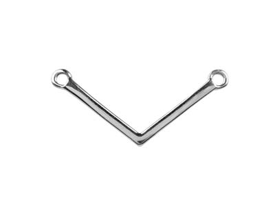 Espaciador Chevron 30mm, Plata 925