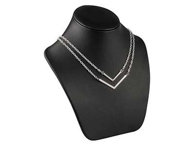 Espaciador Chevron 30 mm, Plata 925 - Imagen Estandar - 3