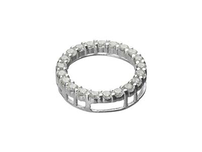 Círculo De Vida 14 mm Con Óxido De Circonio, Plata 925 - Imagen Estandar - 2